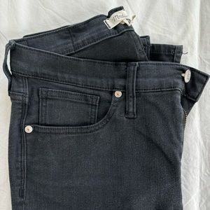 Madewell 9” mid-rise skinny black jeans